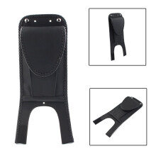 Salopetă rezervor motocicletă cu husă din piele neagră pentru Harley Davidson Softail Fat Boy FXST FXSTB FLST