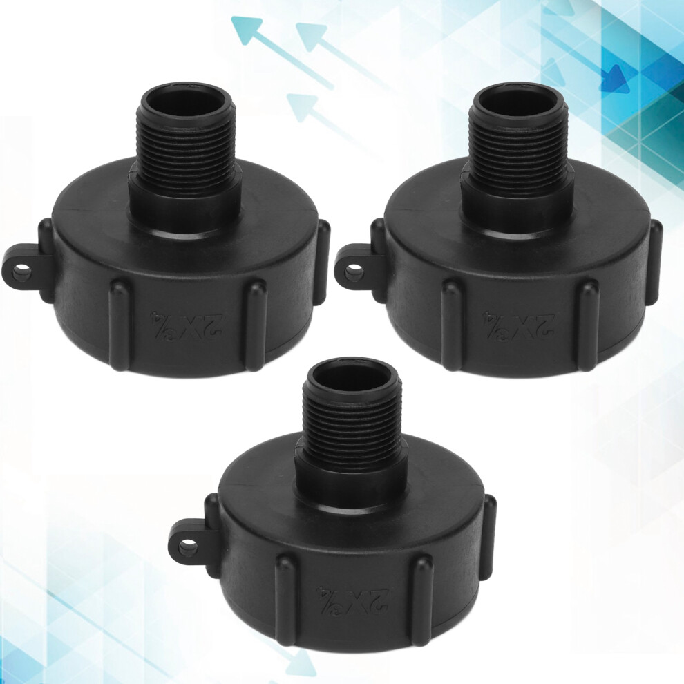 3Pcs Abs Ibc Tank Connector G3/4 Drain Adapter Fittings For Chemical Barrels 4031376881067