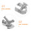 2Pcs Compact Steel Wire Tightener Cable Tool Silver Durable Tensioner 8
