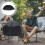 Waterproof Black Chiminea Fire Pit Cover with Fastening Straps 2
