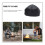 Waterproof Black Chiminea Fire Pit Cover with Fastening Straps 6