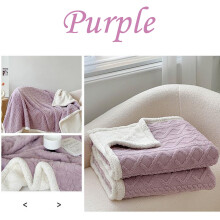 Pături pentru paturi 60x80, pătură din fleece Queen, pătură moale și pufoasă, pătură mare din fleece, confortabilă, violet