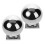 2Pcs Stainless Steel Dome Post Caps Silver Fence Post Protector Ball 9