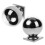 2Pcs Stainless Steel Dome Post Caps Silver Fence Post Protector Ball 10