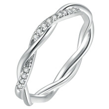 Ausverkaufte Geburtssteinringe aus Silber für Damen, Diamant-Zirkonia-Ring, Verlobungsringe für Paare, Muttertagsgeschenk für Mama, zierlich