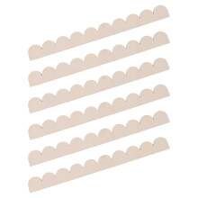 6 unid. moldura madeira denteada natural para diy, perfil decorativo
