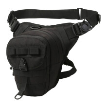 Drop Leg Bag Adjustable Outdoor Cycling Casual Travel Shoulder Bag Hip Pouch black