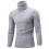 Herren-Rollkragenpullover, modische Zopfstrickpullover, schlichter einfarbiger Pullover 1