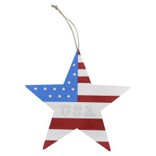 4th of July Decor: American Flag Wreaths, Wooden Magnet Craft Kit for Kids Ages 4-12 – Party Favors & Family Crafts