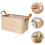 Wicker Blanket Basket For Storage Fabric Clothes Organizer 2