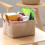 Wicker Blanket Basket For Storage Fabric Clothes Organizer 4