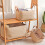 Wicker Blanket Basket For Storage Fabric Clothes Organizer 5