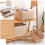 Wicker Blanket Basket For Storage Fabric Clothes Organizer 10
