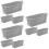 9Pièces Liners Silicone Pour Bac À Graisse Accessoires De Camping Gris 6