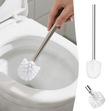 Heavy Duty Toilet Cleaning Brush - Stainless Steel With Plastic Handle, Bathroom Hygiene Tool
