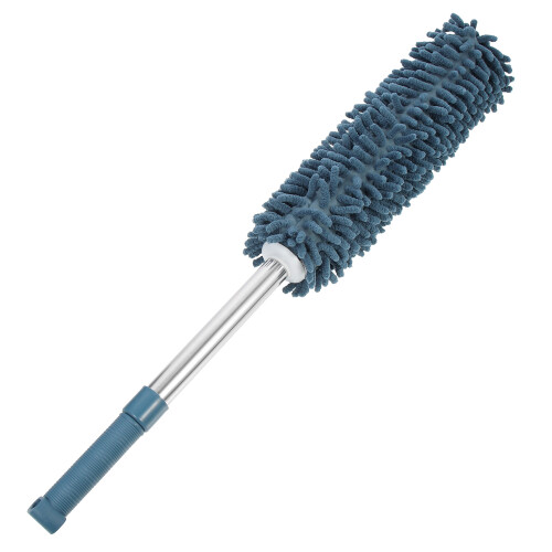 Blaue Mikrofaser Chenille Staubwischer Verlängerbar 2