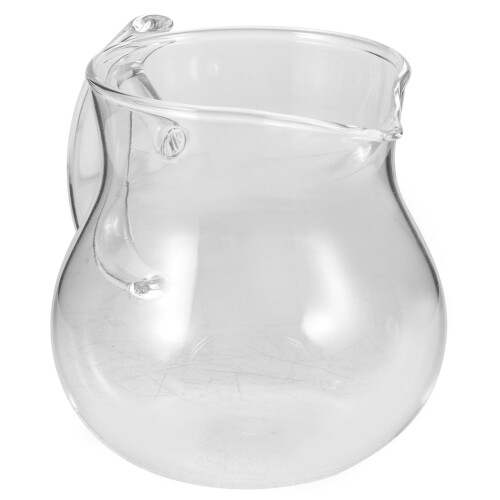 Clear Glass Pitcher for Home Tea Dispensing with Handle and Stylish Design