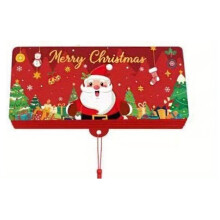 Red Christmas Money Envelope with 10 Slots, DIY Holiday Cash & Gift Card Holder for Women, Men, Mom, Dad, Girls, Boys – Compatible with Standard