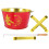 One Set Stainless Steel Burning Bucket For Home Use 4