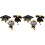 6Pcs Multi Color Graduation Badge Reels Reusable Retractable Clips 2
