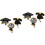 6Pcs Multi Color Graduation Badge Reels Reusable Retractable Clips 4