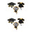 6Pcs Multi Color Graduation Badge Reels Reusable Retractable Clips 5