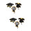 6Pcs Multi Color Graduation Badge Reels Reusable Retractable Clips 7