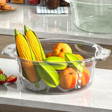 Transparent Wash Basin Plastic Round Tub Large Capacity