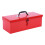 Hand Tool Case Iron Tool Box Latch Closure Ergonomic Handle Easy Access Tool Chest Multifunction Empty Tool Box for Workshops 1