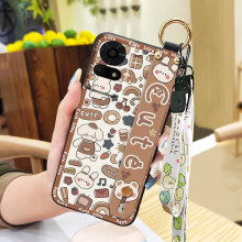 Phone Case Compatible with TCL 50LE/T510SPP – Soft Waterproof Cartoon Silicone Case with Lanyard, Kickstand, Ring & Shockproof Protection