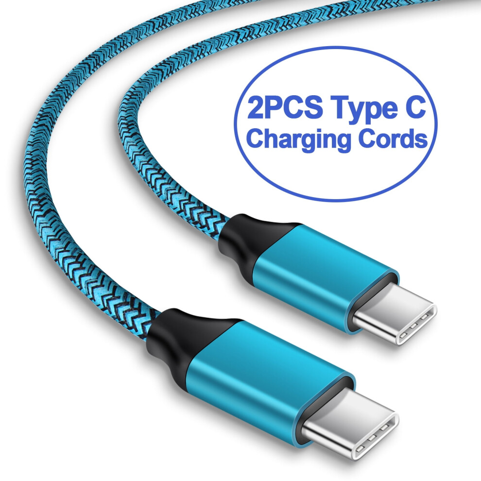 2Pack,Usb C Cables,Type C Usb Cables, Usb C To Usb A Cable Android Type C Charger Charging Cords Usb-C Phone Cables, Blue 9365509119136