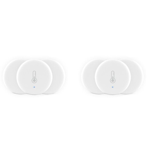 6X Tuya  ZigBee 3.0  Temperature and Humidity Sensor Battery Powered Security with Tuya  Life Alexa(B)