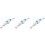 3Pcs Printed White Watch Bands Scrunchy Fabric Strap Comfortable Fit 4