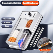 Macchina per fumare tabacco elettrica con arrotolatore automatico di sigarette da 6,5/8 mm