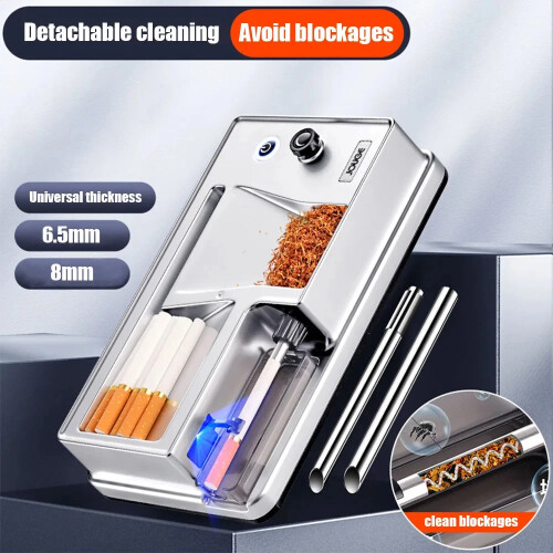 6.5/8mm Automatic Cigarette Rolling Machine Electric Tobacco Smoking Maker