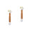 2Pcs Construction Tool Seam Roller Wooden Handle for Home Use Coffee 4