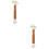 2Pcs Construction Tool Seam Roller Wooden Handle for Home Use Coffee 6