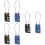 6Pcs 3-Digit Tsa Approved Cable Locks for Suitcase Assorted Color Set 7