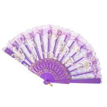Fanhot Sale!Folding Fans Handheld Fans Bamboo Fans Women'S Hollowed Bamboo Hand Holding Fan,By