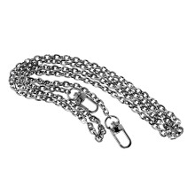 Women Metal Chain Strap With Buckles For Handbag Black