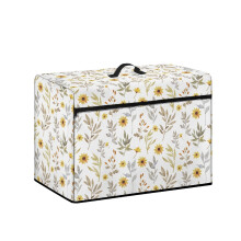 Pokrowiec i uchwyt do maszyny do szycia Chrysanthemum, zmywalny materiał, 17,7 x 8,6 x 12,5 cala, akcesoria domowe