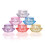 5Pcs Small Travel Bottle Set Diamond Cosmetic Jars Assorted Colors 4