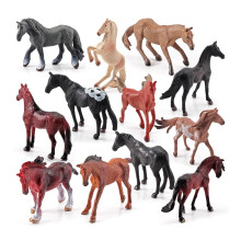 2-3inch Miniature World Famous Horse PVC Model Figure Thoroughbred Mare Interactive Realistic Statue Office Decor