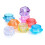 5Pcs Small Travel Bottle Set Diamond Cosmetic Jars Assorted Colors 8