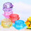 5Pcs Small Travel Bottle Set Diamond Cosmetic Jars Assorted Colors 9