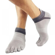 6 Paar Zehensocken für Damen und Herren, knöchelhoch, aus Baumwolle, fünf Finger, niedrig geschnitten, sportliche Lauf- und Walkingsocken