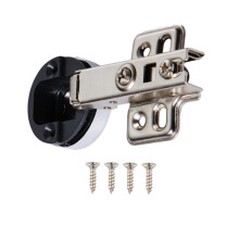 Bisagras para puertas de vidrio, bisagra oculta con orificio de 35 mm, bisagras para puertas con tornillos de copa de 35 mm, herrajes para gabinetes