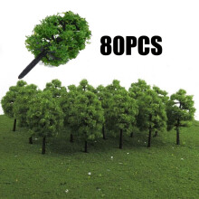 Model Trees HO OO Scale Railroad Scenery 3.5 cm 80 pcs