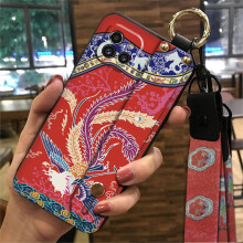 Phone Case Compatible with Samsung Galaxy A03 Euro/166mm – Silicone, Kickstand, Wrist Strap, Anti-knock, Waterproof