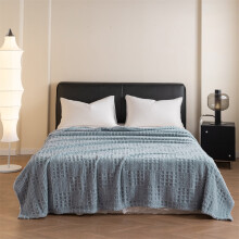 Pătură Waffle Jacquard, 59x79inch, cuvertură și păturică multifuncțională pentru confort în orice anotimp, cu design texturat